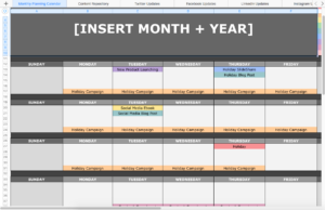 hubspot content calendar