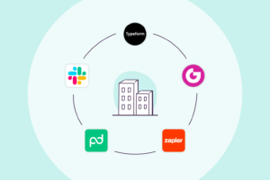 Agency Tools Picture featuring Slack, Typeform, Zapier, Gain, and PandaDoc.