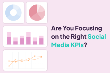 graphic with a question "are you focusing on the right social media KPIs"