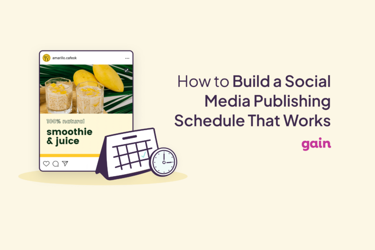 social media publishing schedule