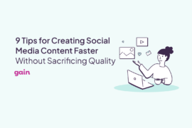 how to create social media content faster