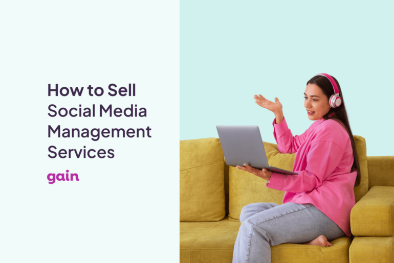how to sell social media management services