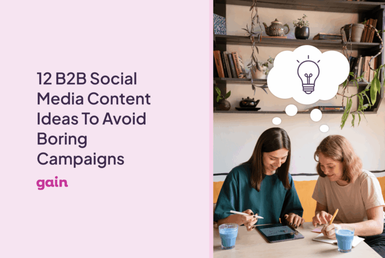b2b social media content ideas