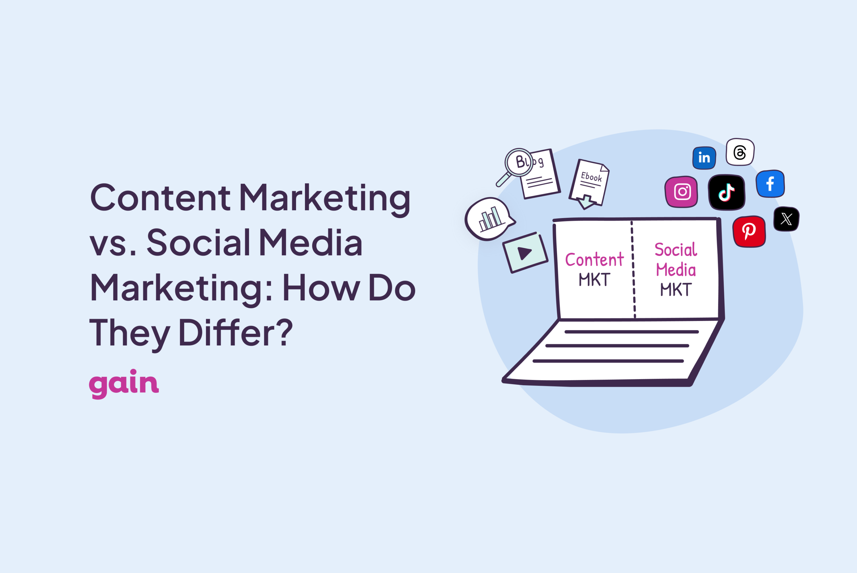 content marketing vs social media marketing