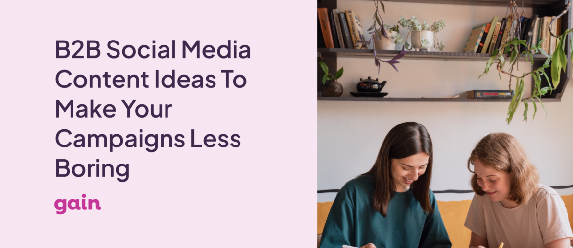 b2b social media content ideas