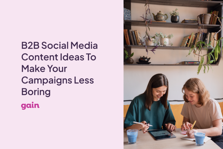 b2b social media content ideas