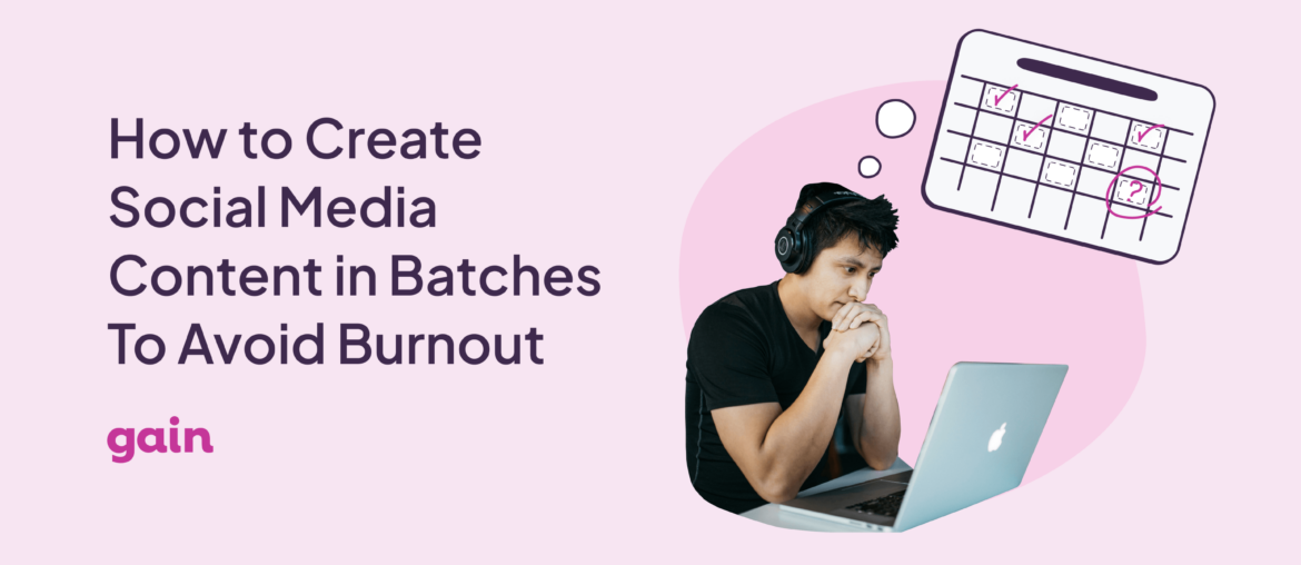 how to create social media content in batches