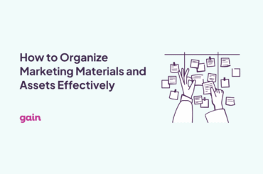 how to organize marketing materials