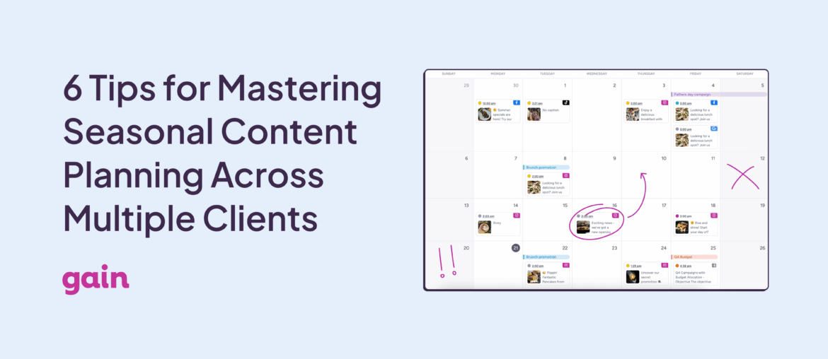 seasonal content planning