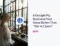 google my business post ideas