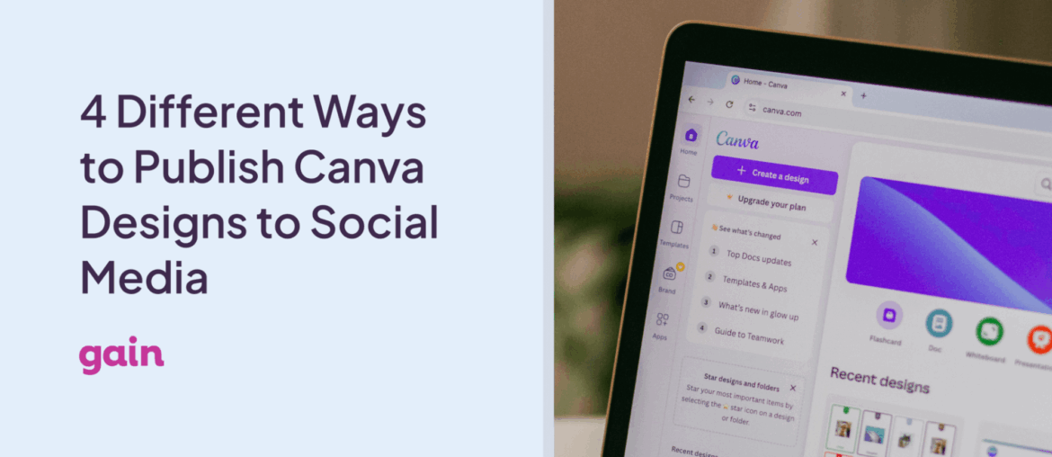 4 Different Ways to Publish Canva Designs to Social Media how to publish canva designs to social media