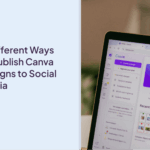 how to publish canva designs to social media