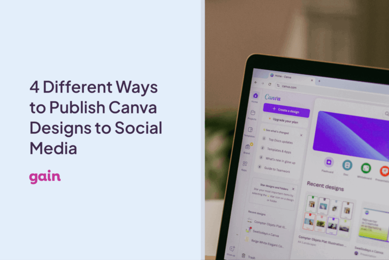 how to publish canva designs to social media