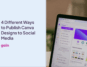 how to publish canva designs to social media