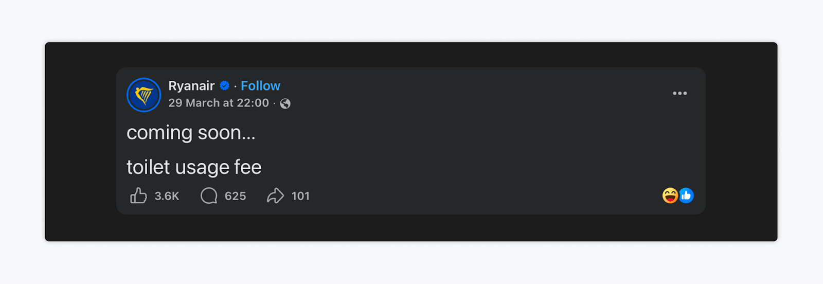 ryanair social media