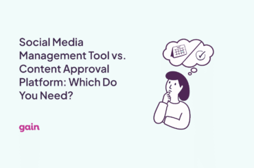 social media management tool vs approval platform
