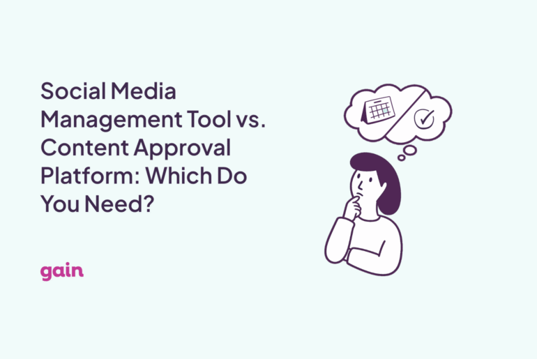 social media management tool vs approval platform